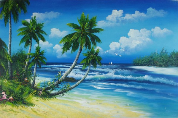 Strand mit Palmen