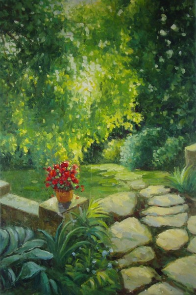 Garden with Flowers