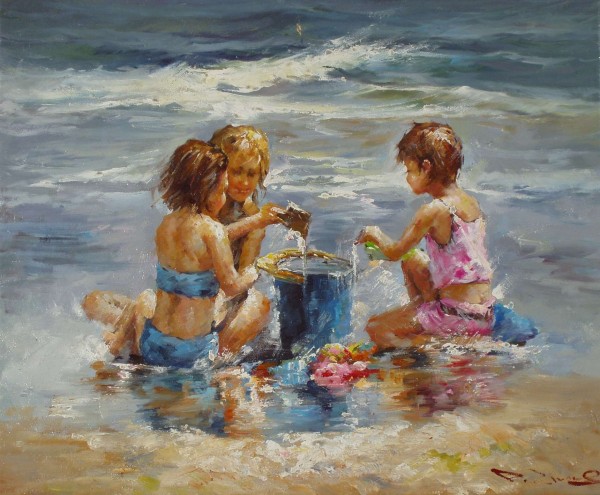 Kinder am Strand