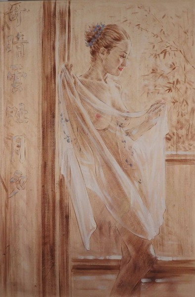 Semi-Nude of a Chinese Woman