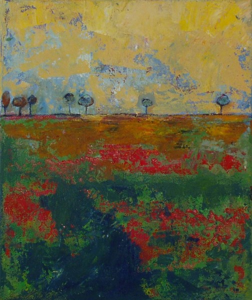 Bunte Landschaft vor Levante