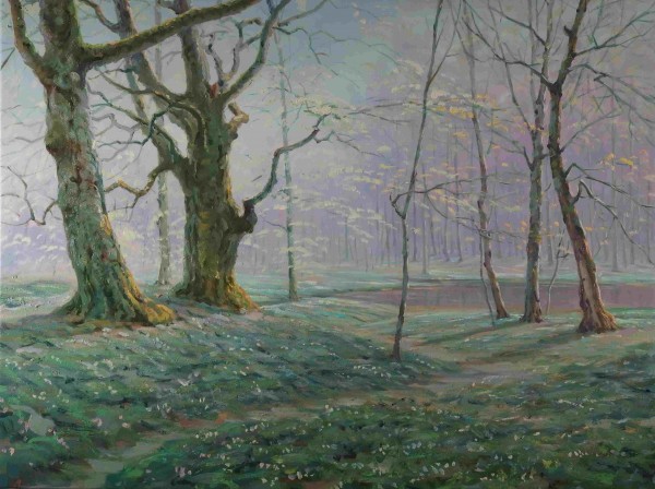 Landscape with Trees at Spring