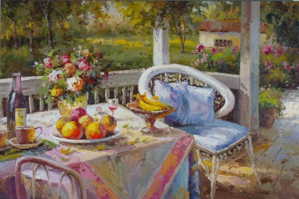 Terrasse und Garten