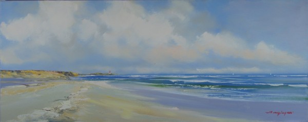 Strand und Leuchtturm